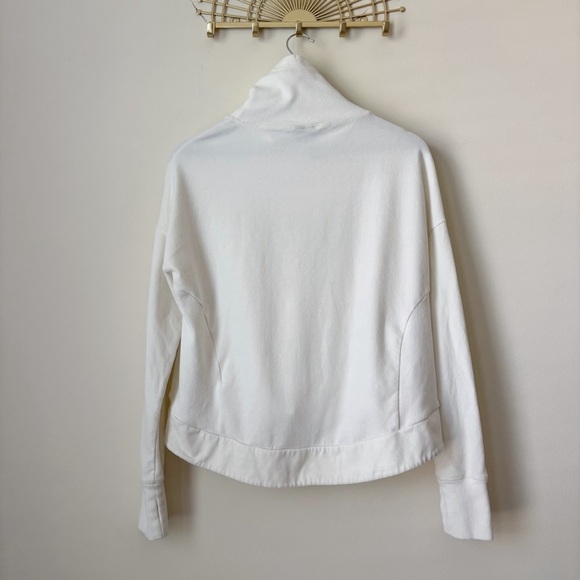 Sweaty Betty Harmonize Luxe Pullover High Neck Sweatshirt Small White - Picture 6 of 11